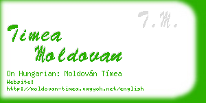 timea moldovan business card