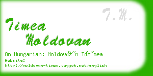 timea moldovan business card
